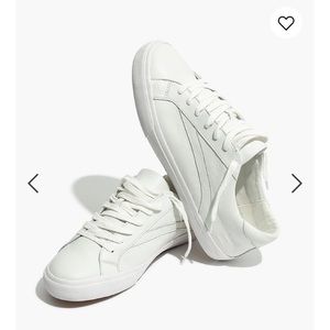 Madewell Leather Sidewalk Low-Top Sneakers